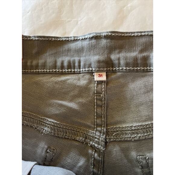 Levis Jean Shorts Mens 31 Gray Mid Length Denim Chino Short Vintage Soft NWT - Picture 6 of 10